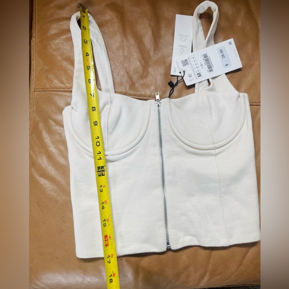 Off-White ZARA CORSET CROP TOP - Picture 6 of 7
